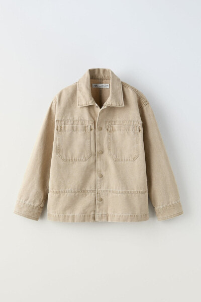 Canvas worker overshirt