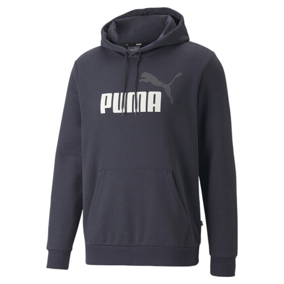 Puma Essentials Logo Pullover Hoodie Mens Blue Casual Outerwear 84684943