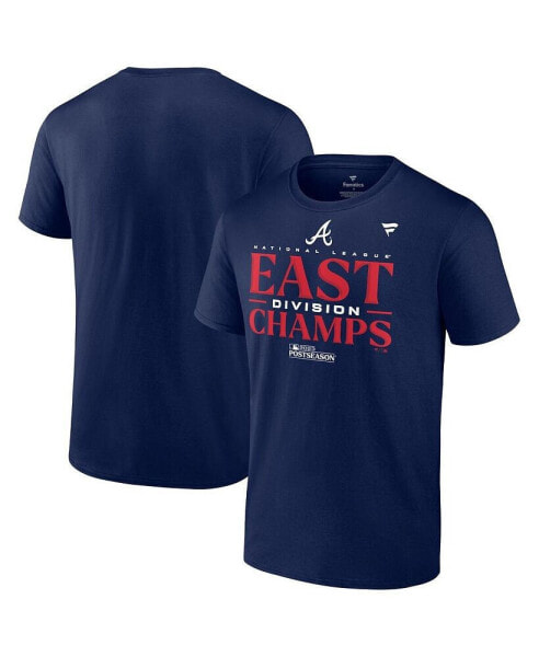 Men's Navy Atlanta Braves 2023 NL East Division Champions Locker Room T-shirt