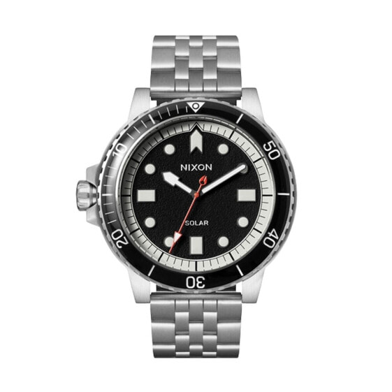 Мужские часы Nixon A1402-5233 Чёрный Серебристый