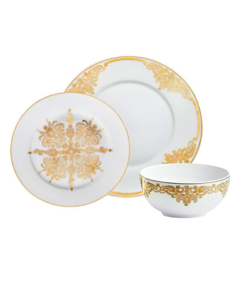 Baroque 12-pc Dinnerware Set, Service for 4