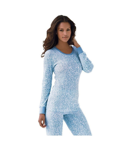 Plus Size Thermal Crewneck Long-Sleeve Top