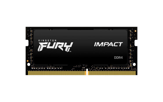 Kingston FURY Impact - 16 GB - 1 x 16 GB - DDR4 - 2666 MHz - 260-pin SO-DIMM - Black