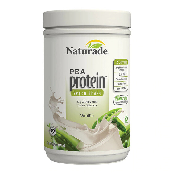 Naturade Pea Protein Vegan Shake Vanilla  Гороховый протеиновый коктейль с ароматом ванили 444 г