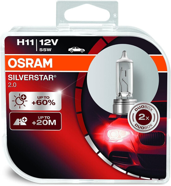 Osram Original H11 64211 12V Folding Box, Silverstar 2.0
