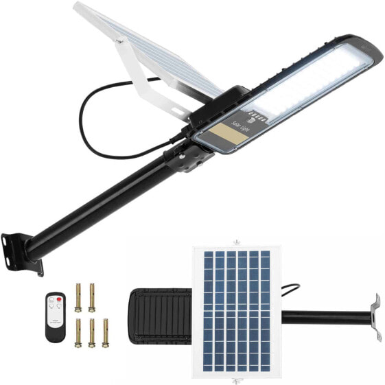 Лампа солнечная уличная наружная с датчиком сумерек 84 x LED 80 Вт Hillvert HT-SLED-300A