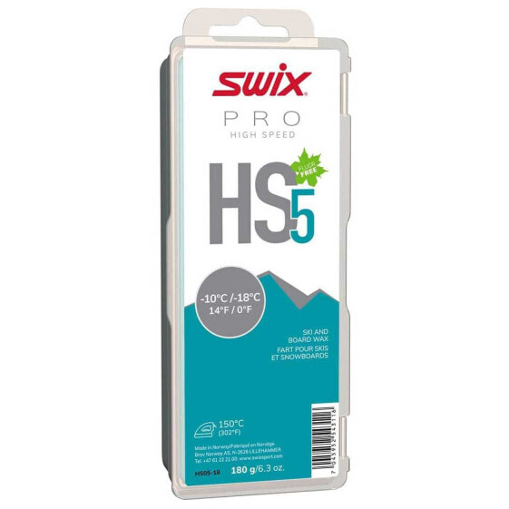 SWIX HS5 -10ºC/-18ºC 180 g Board Wax