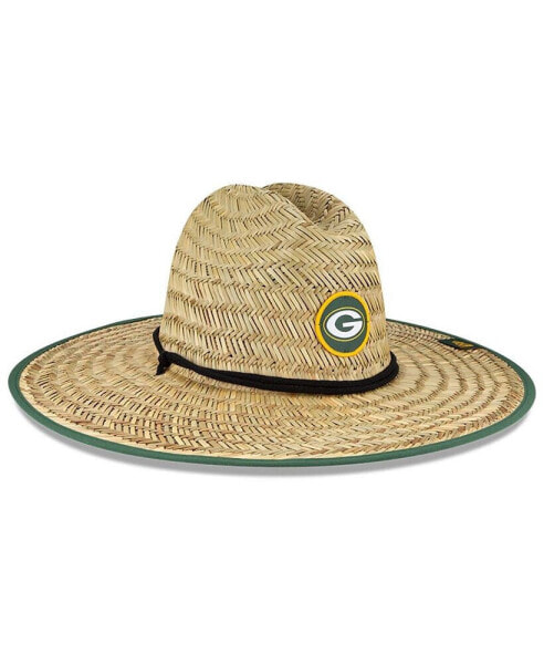 Men's Natural Green Bay Packers NFL Training Camp Official Straw Lifeguard Hat