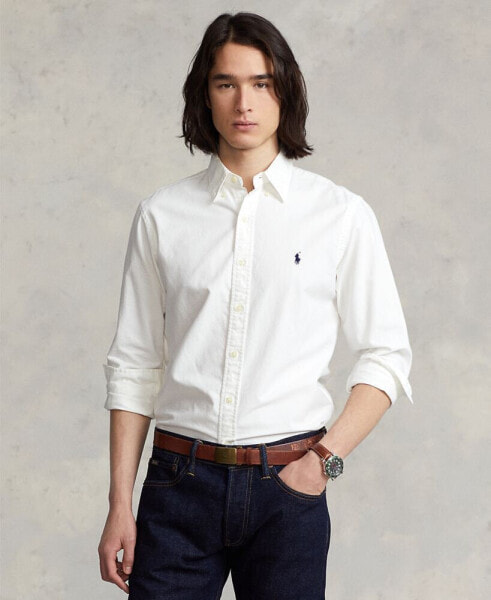 Рубашка мужская с поло Polo Ralph Lauren Oxford, окрашенная после пошива