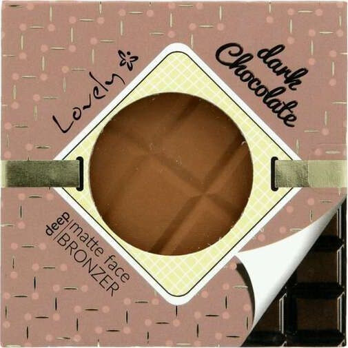 Lovely Dark Chocolate Deep Matte Face Bronzer czekoladowy matowy puder brązujący do twarzy i ciała 9g