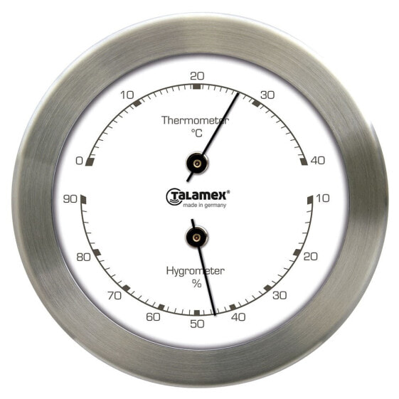 TALAMEX Thermometer/Hygrometer RVS 100 mm