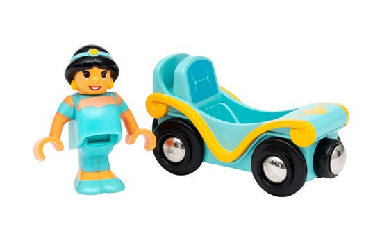 Игрушечная машинка для малышей BRIO Disney Princess Жасмин с вагончиком