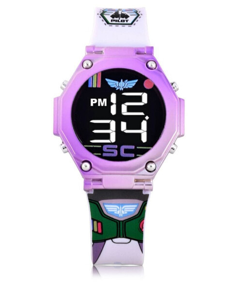 Unisex White Silicone Strap LED Touchscreen Watch