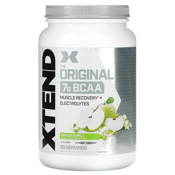 Xtend, The Original, 7 г аминокислот с разветвленной цепью (BCAA), со вкусом яблока, 1,26 кг (2,78 фунта)