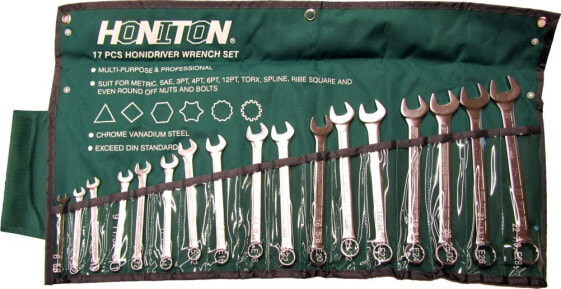 Ключи комбинированные HONITON 17 шт. 6-22 мм.