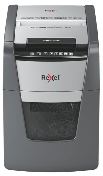 Rexel AutoFeed+ 90X - Cross shredding - 4x28 mm - 34 L - 90 sheets - 55 dB - Touch