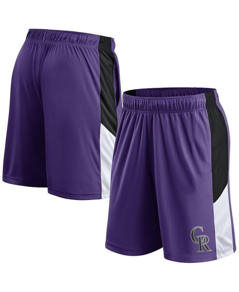 Men's Purple Colorado Rockies Primary Logo Shorts