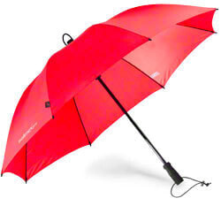 Walimex 17830 - Full-sized - Rain umbrella - Round - Red - Fiberglass - PTFE - Polyester