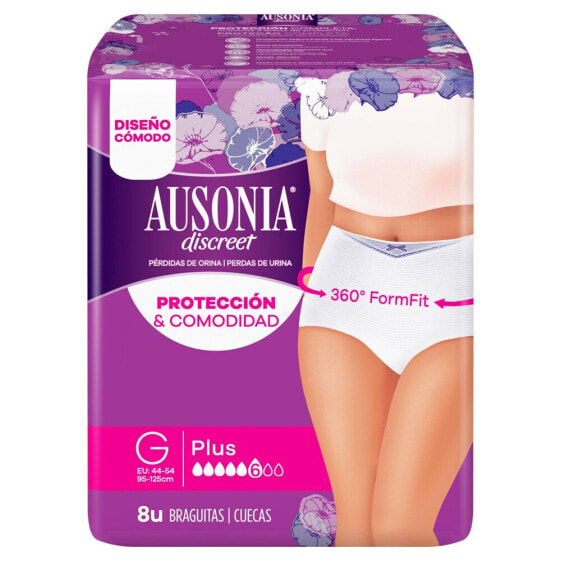 Трусы для женщин Ausonia Discreet Pants Plus 8 шт.