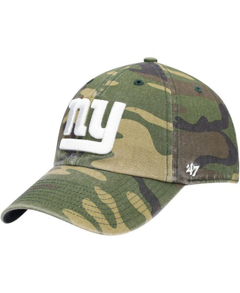 Men's Camo New York Giants Woodland Logo Clean Up Adjustable Hat