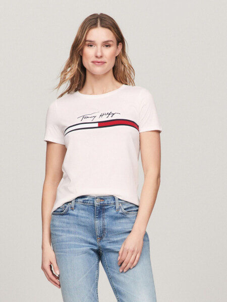 Tommy Signature Flag Stripe T-Shirt