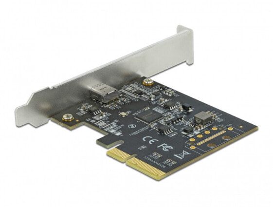 Delock PCI Express x4 Card to 1 x external SuperSpeed USB 20 Gbps (USB 3.2 Gen 2x2) USB Type-C™ female - PCIe - PCIe - USB 3.2 Gen 2 (3.1 Gen 2) - Low-profile - PCIe 3.0 - Stainless steel - PC