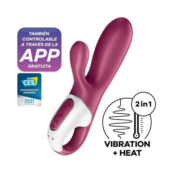 Вибратор Satisfyer Hot Bunny с эффектом нагрева и приложением Connect