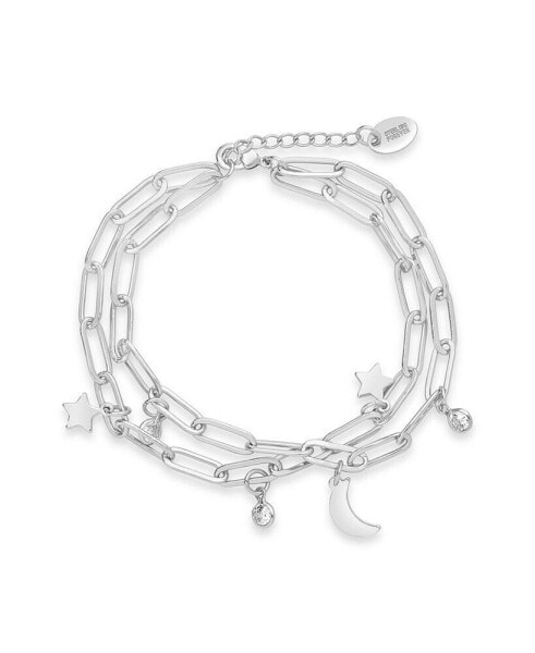 Браслет Sterling Forever Celestial Double Chain
