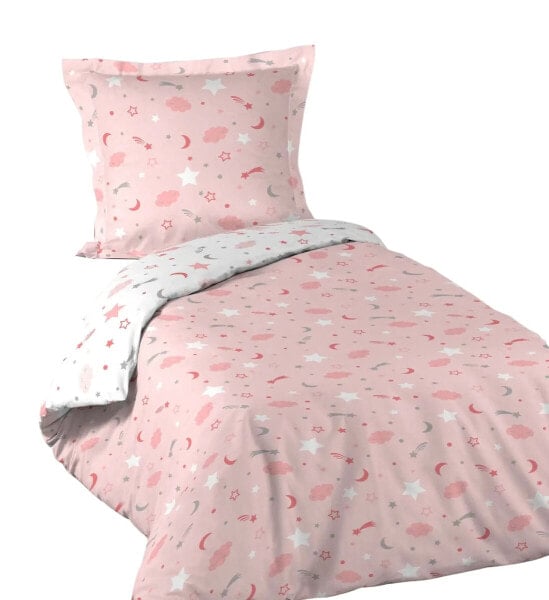 Детский комплект постельного белья Dynamic24 Fluogirl Милый розовый комплект 2-х предметный 140х200 см