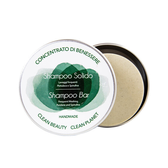 Biocosme Bio Solid Shampoo Bar Кусковой шампунь с портулаком и спирулиной 130 г