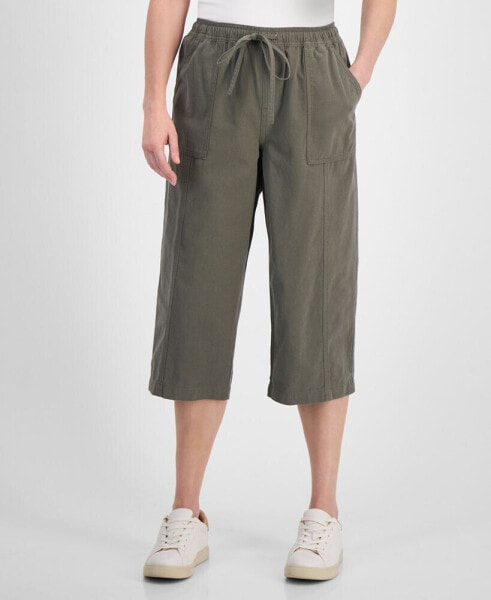 Women's Drawstring Capri Pants, Regular & Petite, Created for Macy's