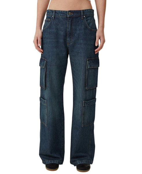 Women's Cargo Wide Leg Jeans