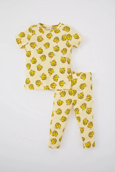 Kız Bebek Looney Tunes Ribana Kısa Kollu Pijama Takımı