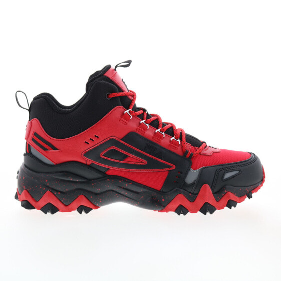Fila Oakmont TR Mid 1JM01684-603 Mens Red Leather Athletic Hiking Shoes 11.5