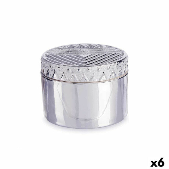 Шкатулка подарочная Gift Decor Серебристая Керамическая 13,5 x 9,5 x 13,5 см (6 штук)