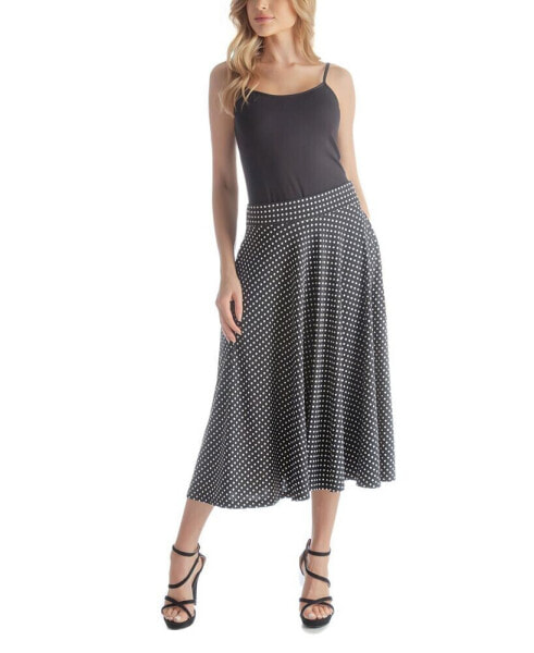 Women's Pleated Pocket Midi Skirt