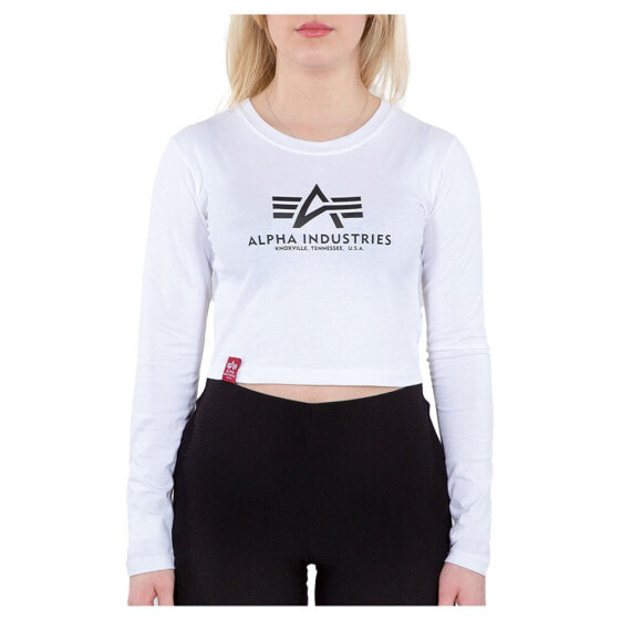 ALPHA INDUSTRIES Basic Crop long sleeve T-shirt