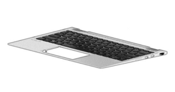 HP 937419-041 - Housing base + keyboard - German - Keyboard backlit - HP - EliteBook x360 1020 G2