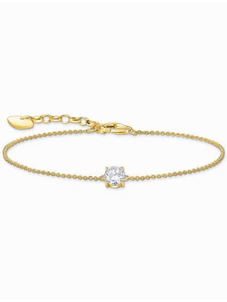 Thomas Sabo A2156-414-14-L19V Gold-plated bracelet w. white zirconia