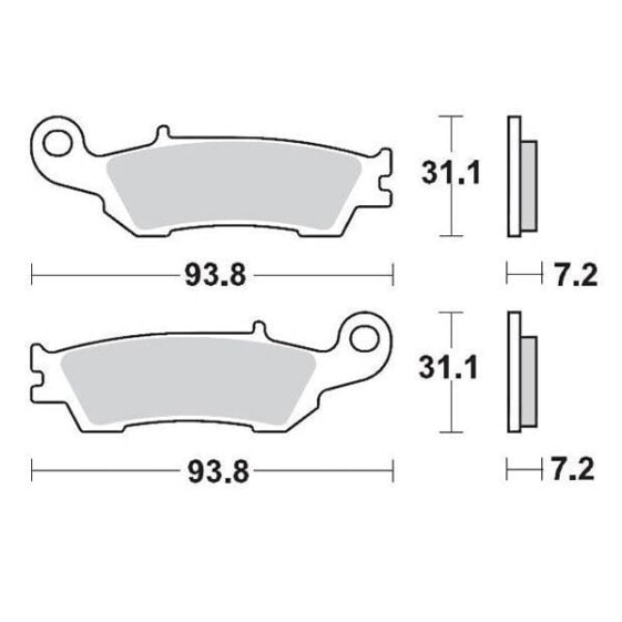 MOTO-MASTER Yamaha 094922 Sintered Brake Pads