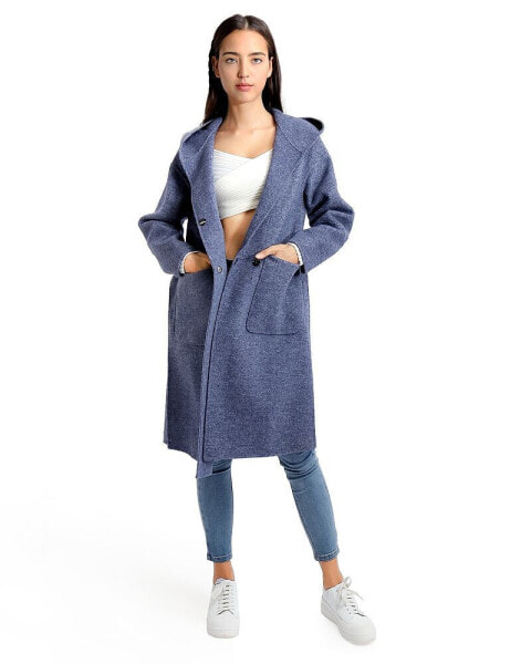 Women Walk This Way Wool Blend Oversized Coat