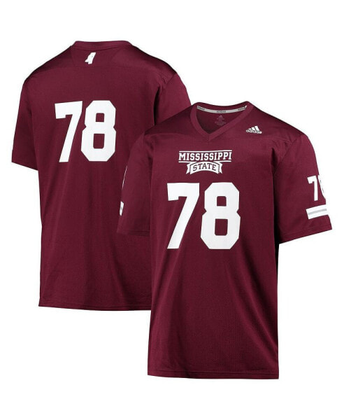 Men's #78 Maroon Mississippi State Bulldogs Team Premier Football Jersey