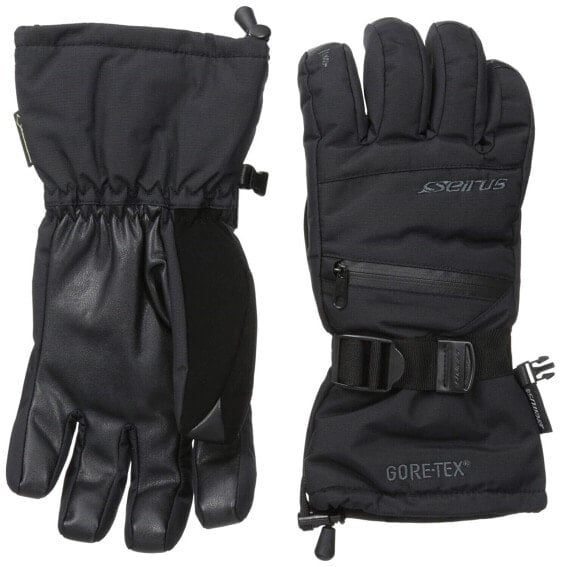 Seirus 168177 Mens Cold Weather Winter Gloves Touch Screen Black Size Large