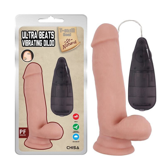 Фаллоимитатор с вибрацией и пультом CHISA Realistic Vibrating Dildo Ultra Beats 6.8