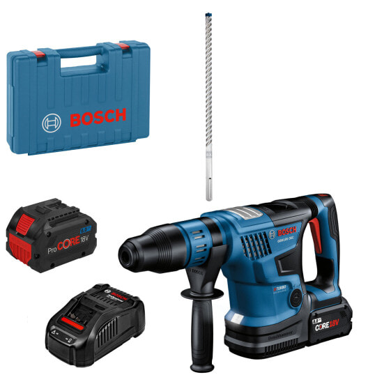 Bosch Akku-Bohrhammer BITURBO GBH 18V-36 C mit 2x 8,0Ah Akkus + Lader im Koffer