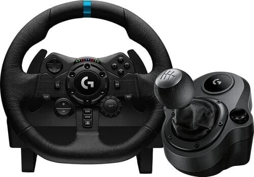 Logitech G923 Trueforce for PlayStation and PC + Logitech Driving Force Shifter