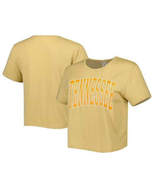 Women's Tan Tennessee Volunteers Core Fashion Cropped T-shirt