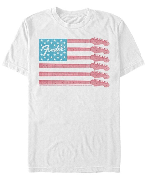 Men's Guitar Flag Short Sleeve Crew T-shirt