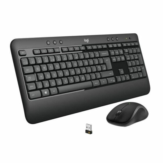 Клавиатура и беспроводная мышь Logitech MK540 французский Чёрный Черный/Белый AZERTY