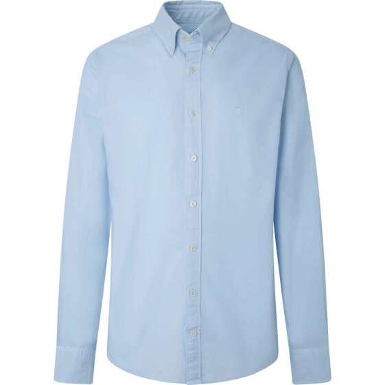 HACKETT Garment Dyed Oxford long sleeve shirt